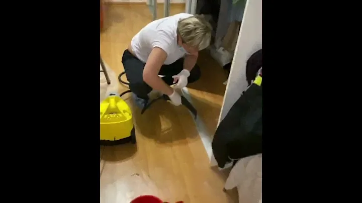 Пароочиститель karcher в работе