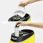 Пароочиститель KARCHER SC 3 Delux EasyFix + аксессуары VELER: 2 салфетки для пола, 2 для ручной насадки, 1 латунная щёточка, насадка для окон в городе Донецк-4