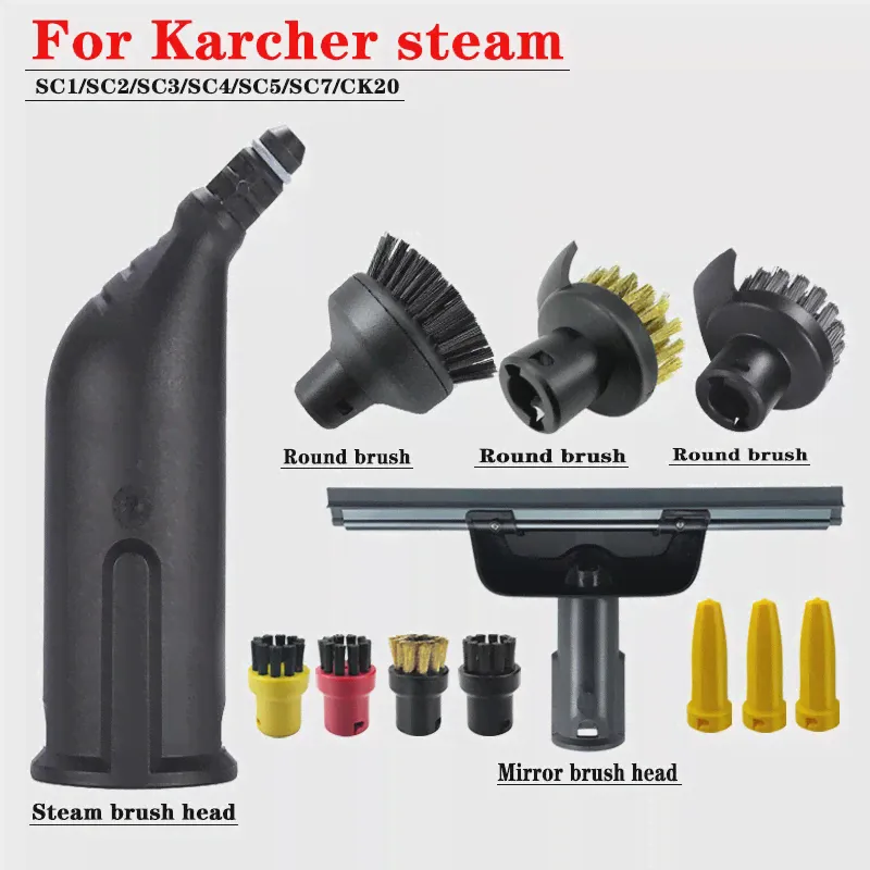 🛍 Для Karcher пароочиститель SC3 аксессуары SC2 мощная насадка SC1 SC4 головка щетки SC5 SC7 зеркальная щетка-0